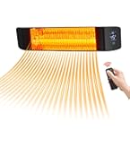 Amazon | ハロゲンヒーター 屋外ヒーター 1秒速暖 省エネ 浴室暖房 4